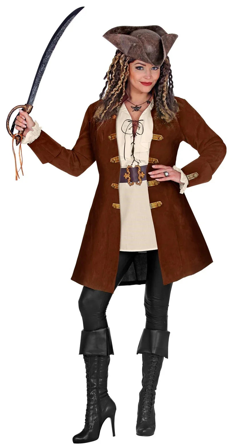 Chaqueta Pirata Marrón para Mujer Pirata Widmann