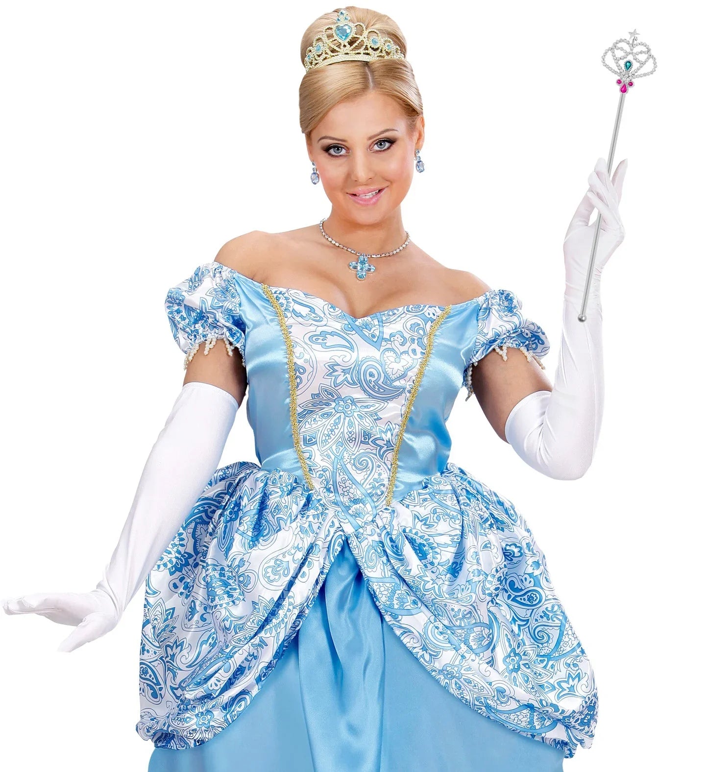 Cetro de Princesa Plateado con Gemas Bastones, Cetros y Varitas Widmann