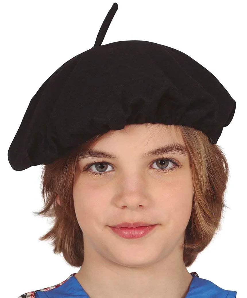 Boina Negra Infantil Sombreros y Gorros Guirca