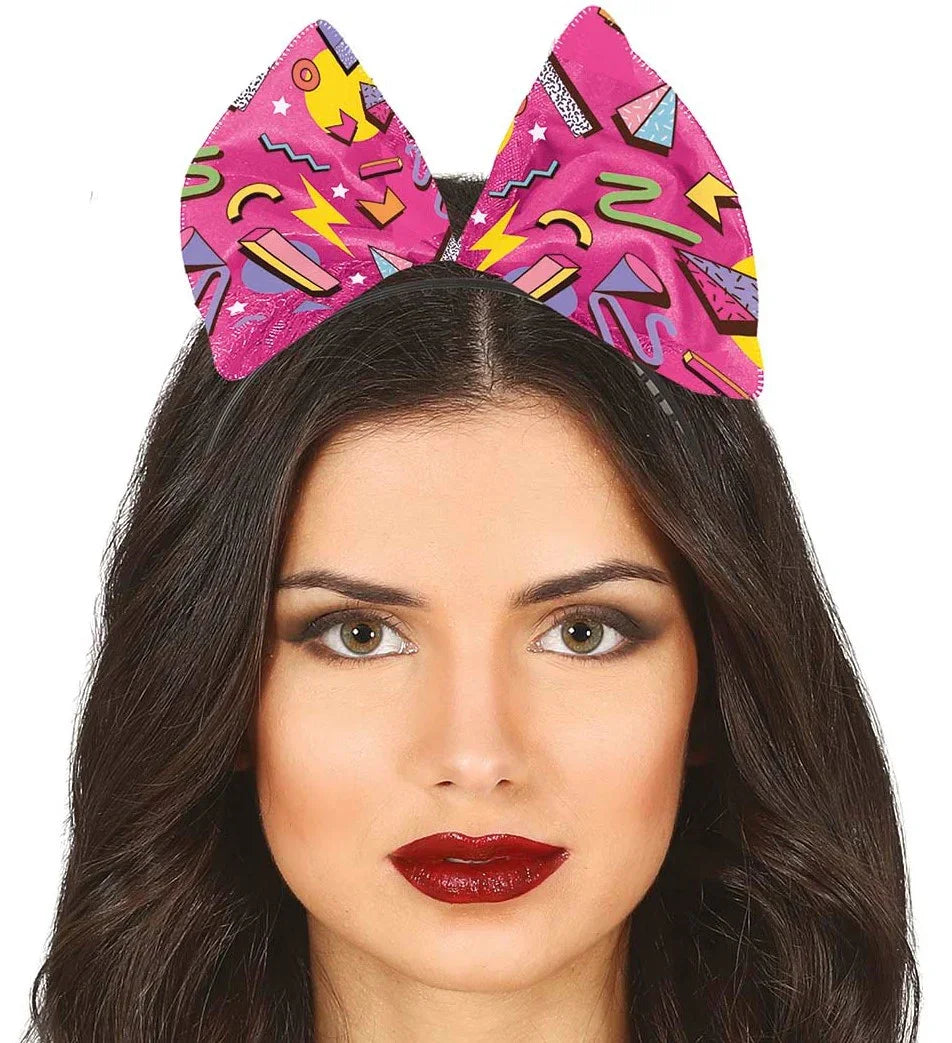 Lazo Rosa con Estampado Años 80 Años 80 Guirca