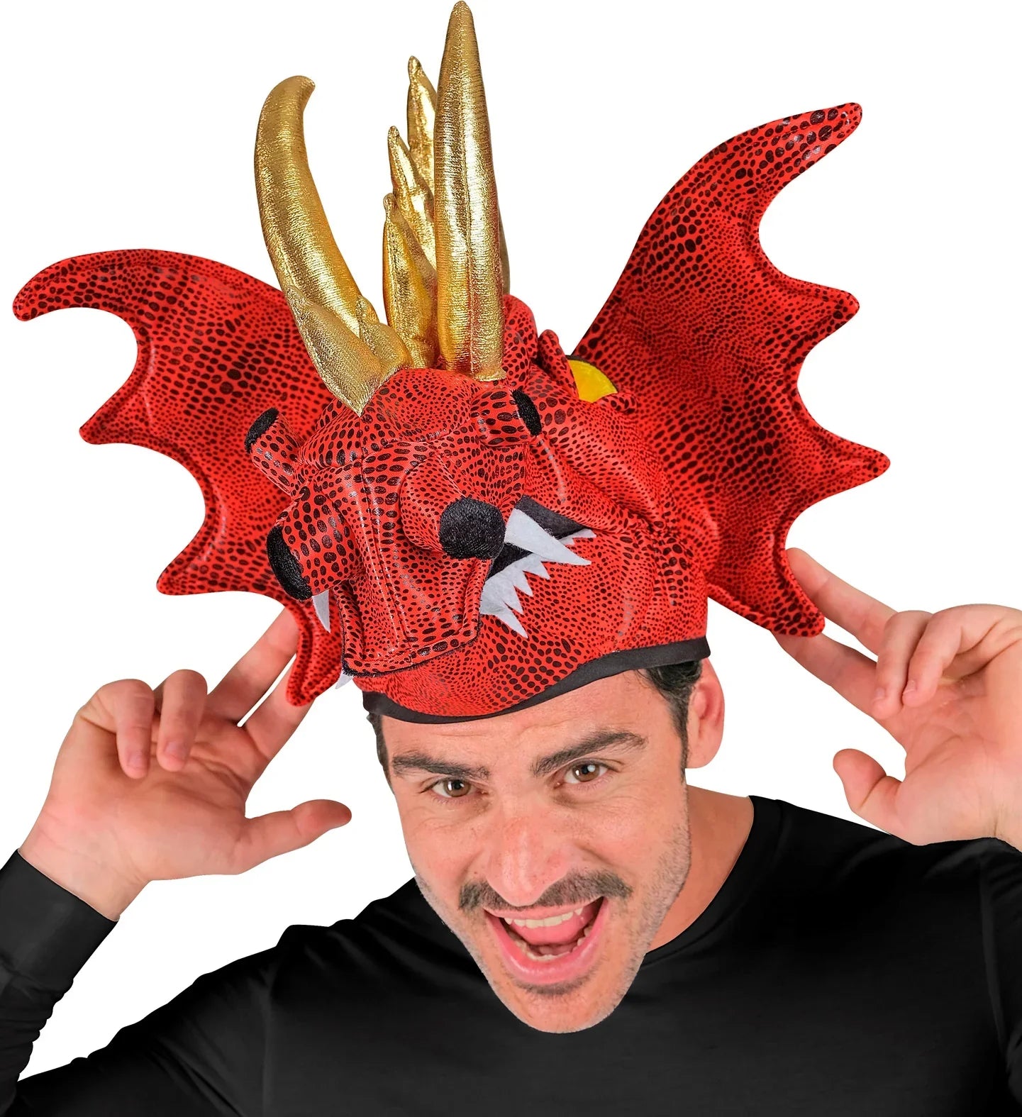 Gorro de Dragón Rojo Dragón y Dinosaurio Widmann