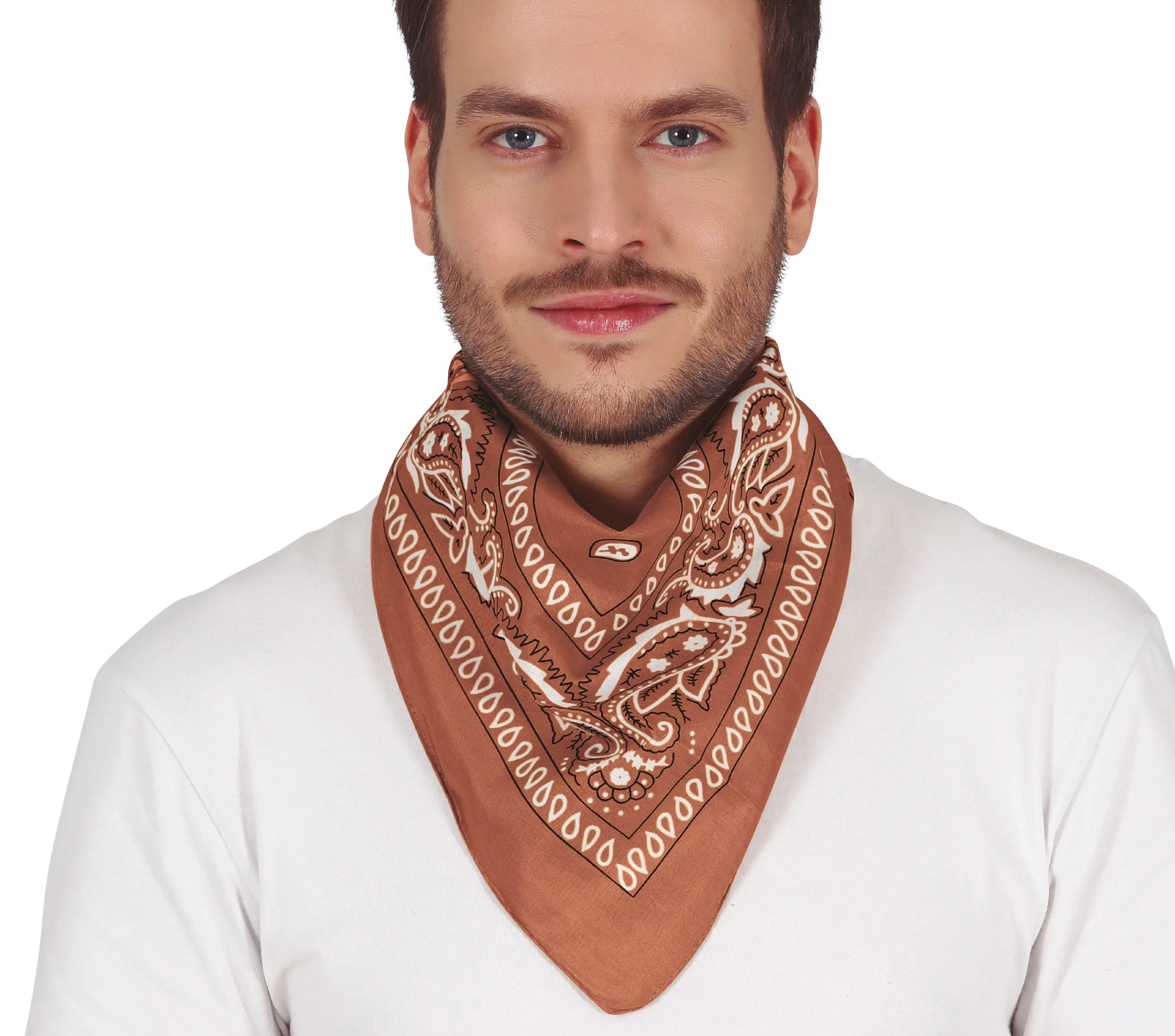 Pañuelo Bandana Vaquero Marrón Complementos Vaqueros Guirca