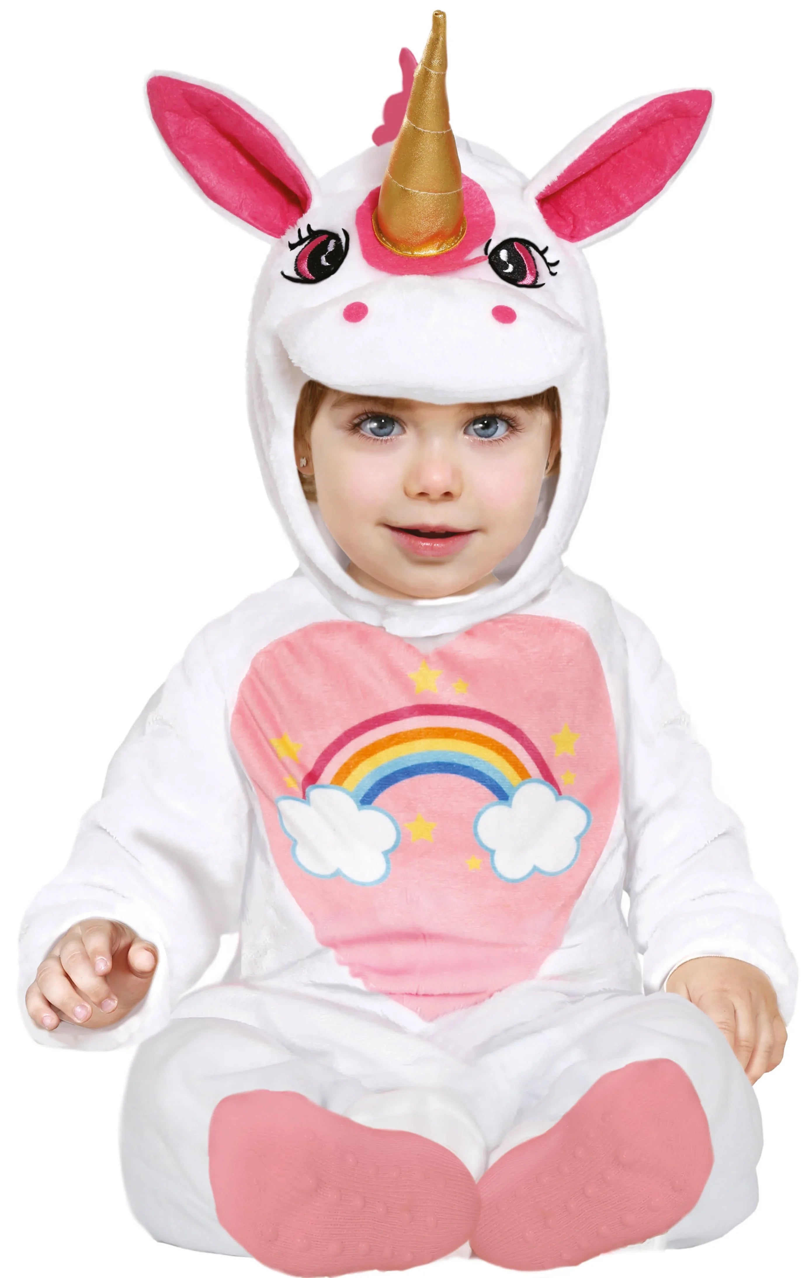 Disfraz de Unicornio Arcoíris de Peluche para Bebé Unicornio Guirca