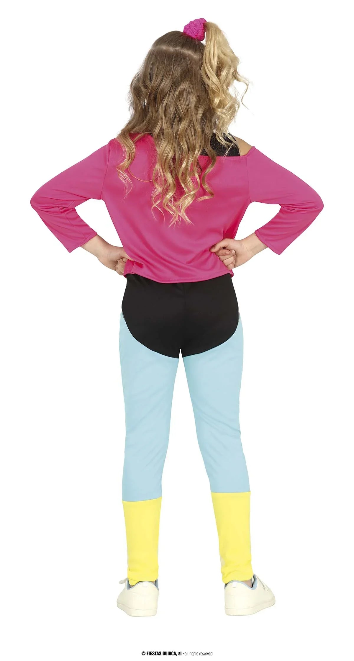 Disfraz de Gimnasta Años 80 para Niña Gimnastas de Aeróbic Años 80 Guirca