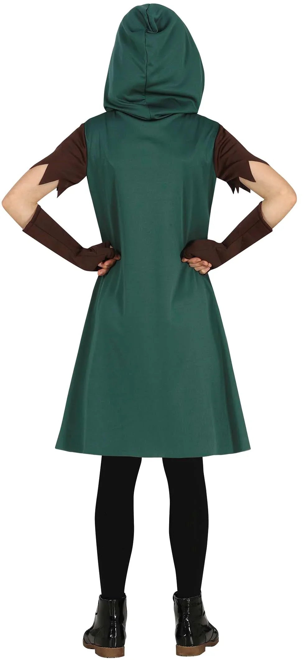 Disfraz de Arquera Encapuchada para Niña Robin Hood y Arqueros Infantiles Guirca