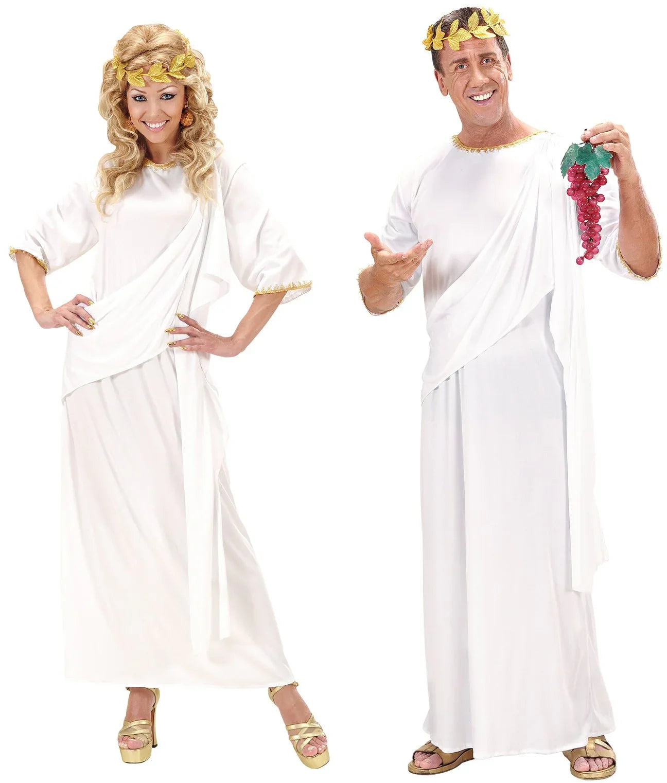 Túnica Romana Blanca Unisex para Adulto Disfraces Baratos Widmann