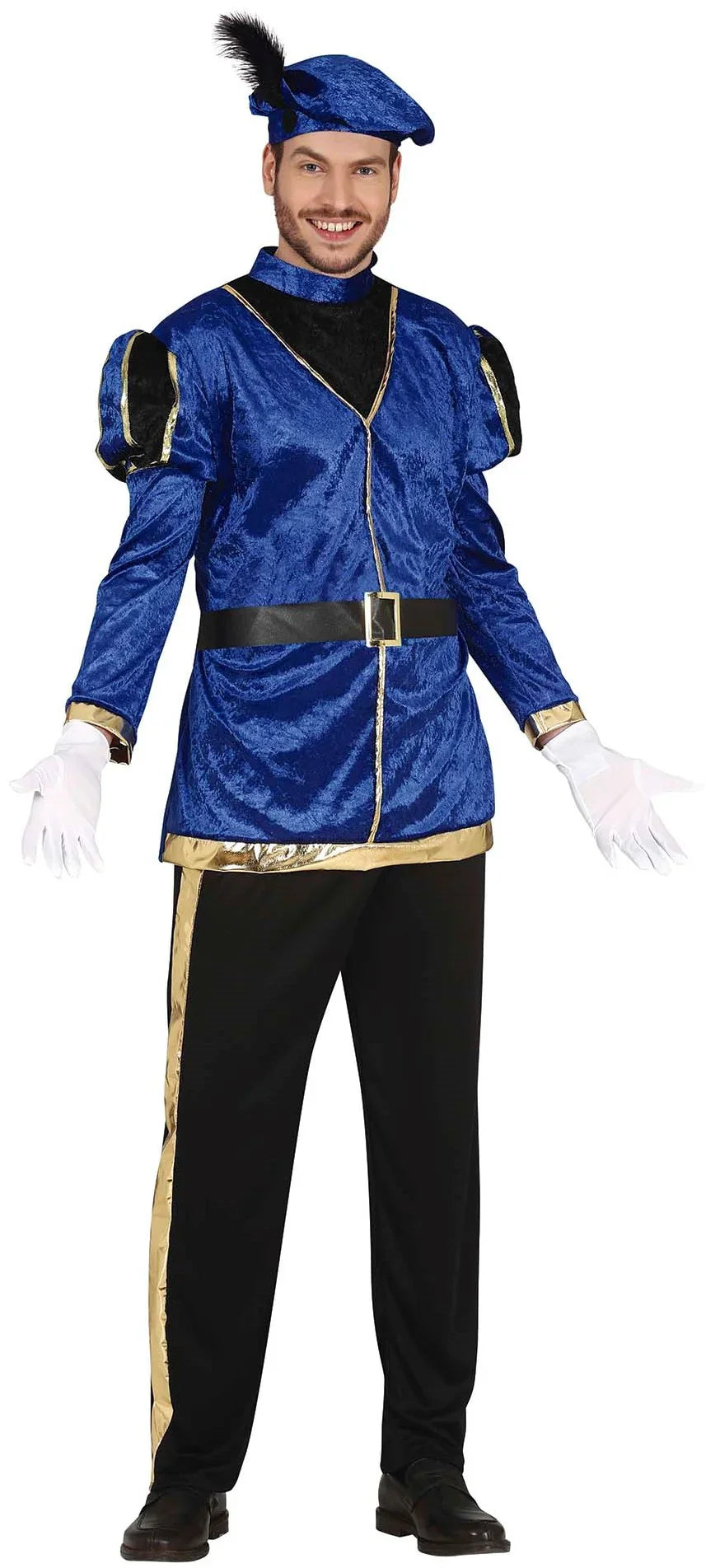 Disfraz de Paje Real Azul para Adulto Pajes Reales Guirca
