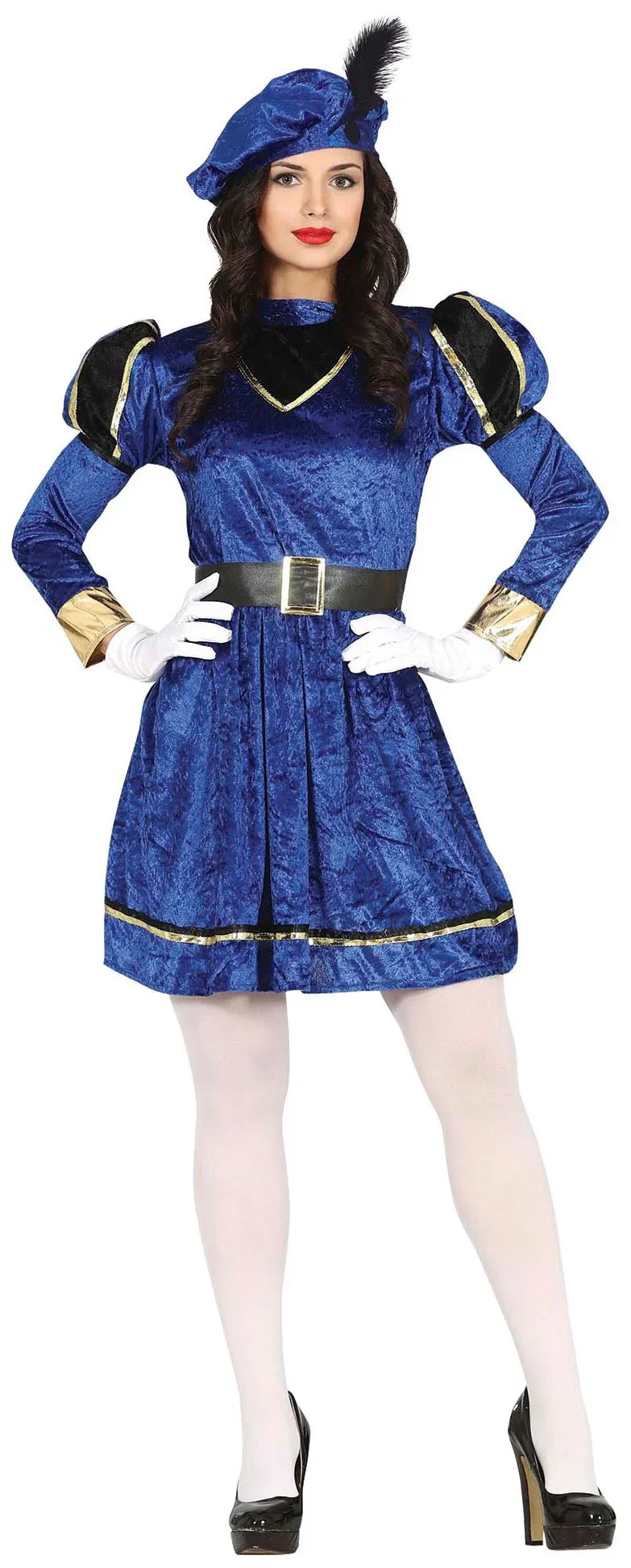 Disfraz de Paje Real Azul para Mujer Pajes Reales Guirca