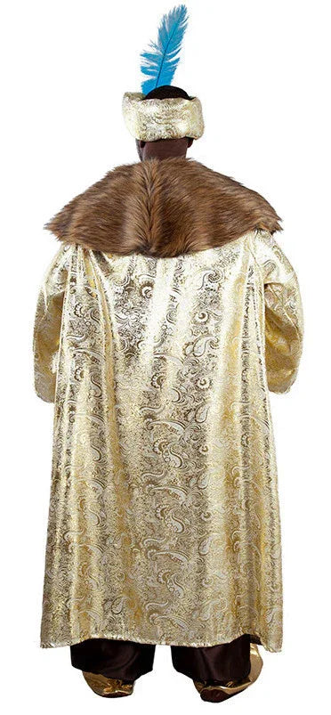 Disfraz de Rey Baltasar Dorado para Adulto Navidad Fycar