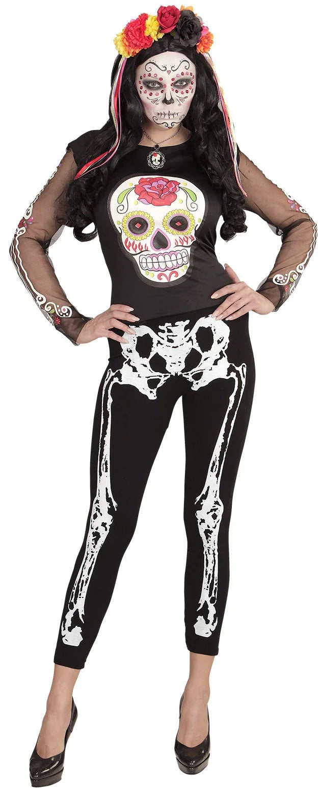 Leggings de Esqueleto para Mujer Esqueletos Widmann