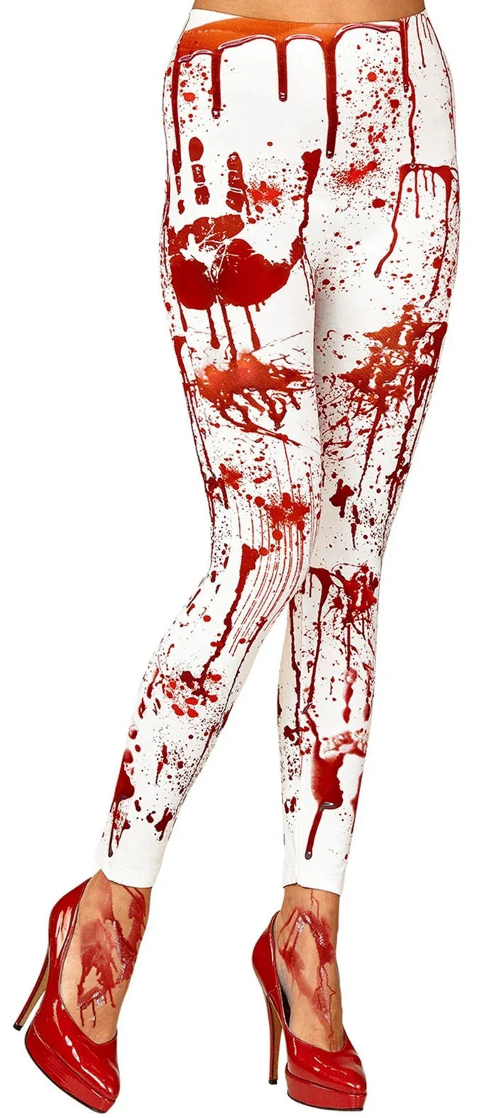 Leggings Finos Blancos Sangrientos para Mujer Leggings Widmann