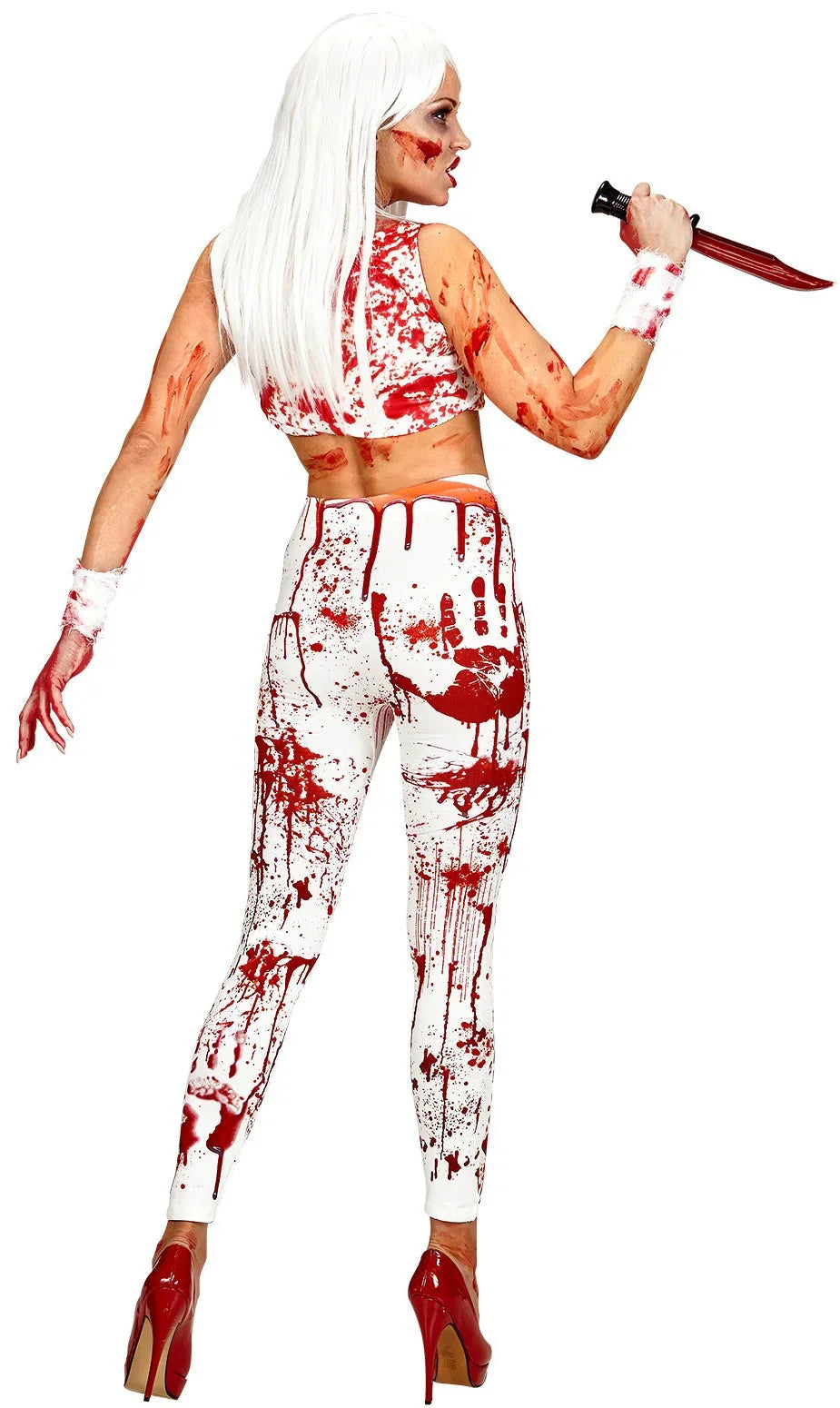 Leggings Finos Blancos Sangrientos para Mujer Leggings Widmann