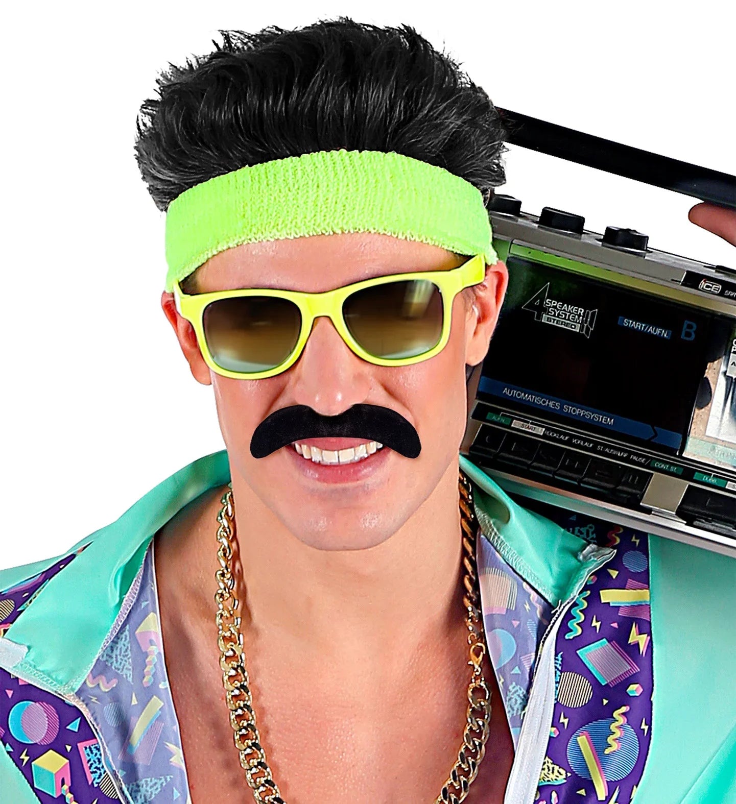 Bigote Adhesivo Negro COMPLEMENTOS Widmann