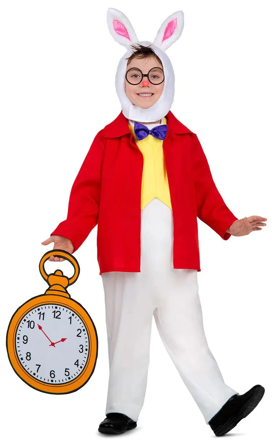Disfraz de Conejo de Alicia con Reloj Infantil Conejo Blanco de Alicia Viving