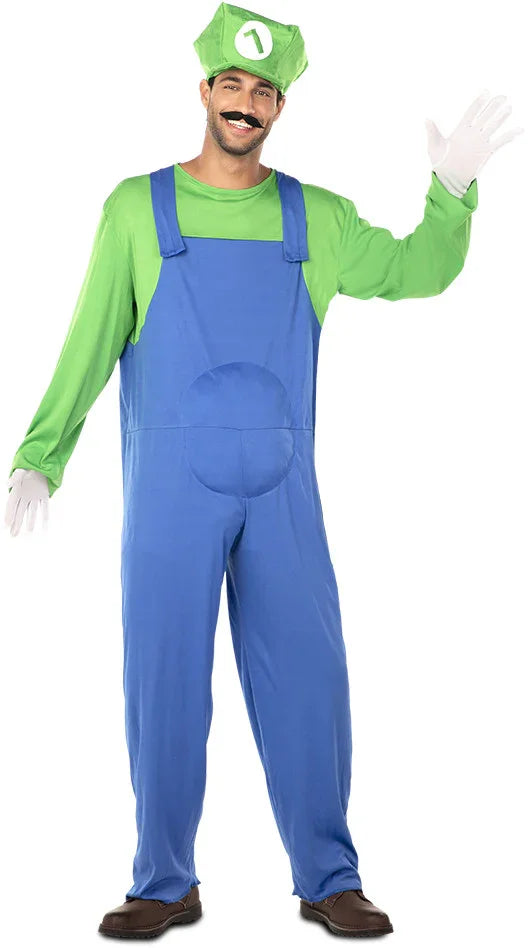 Disfraz de Luigi para Adulto Cuentos y Dibujos Animados EuroCarnavales