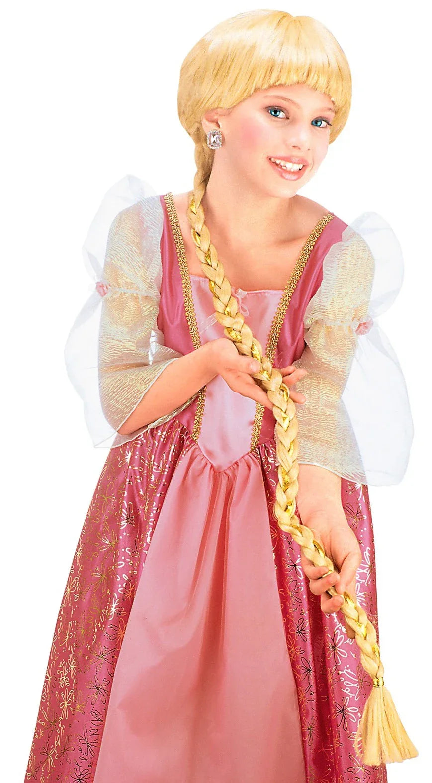 Peluca de Rapunzel Rubia con Trenza Larga Infantil Pelucas Rubias Widmann