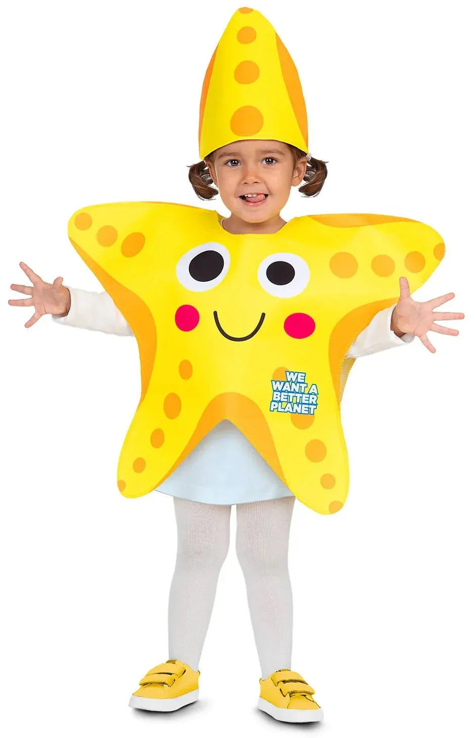 Disfraz de Estrella de Mar Amarilla Infantil Peces y Animales Marinos Viving