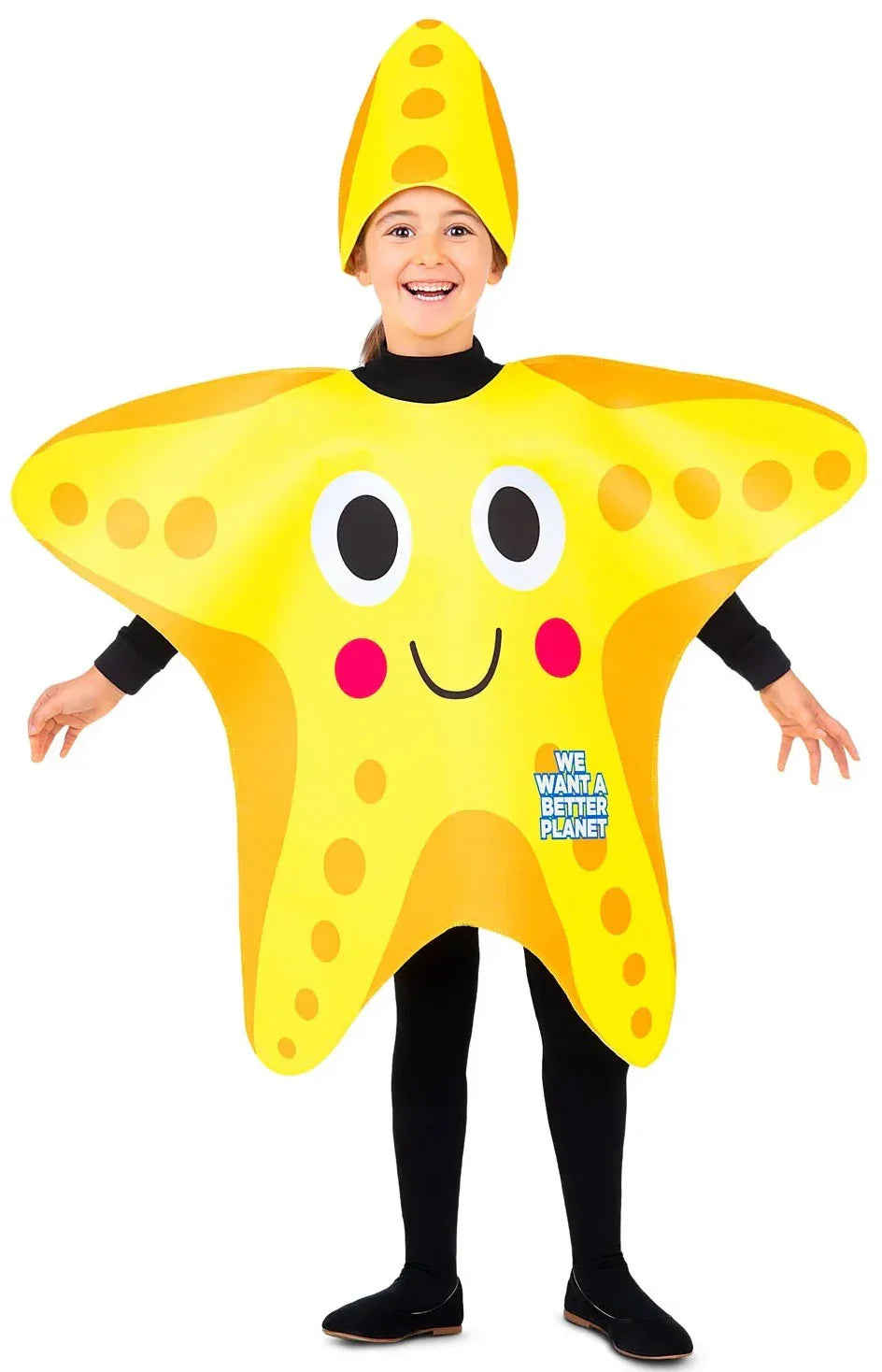 Disfraz de Estrella de Mar Amarilla Infantil Peces y Animales Marinos Viving