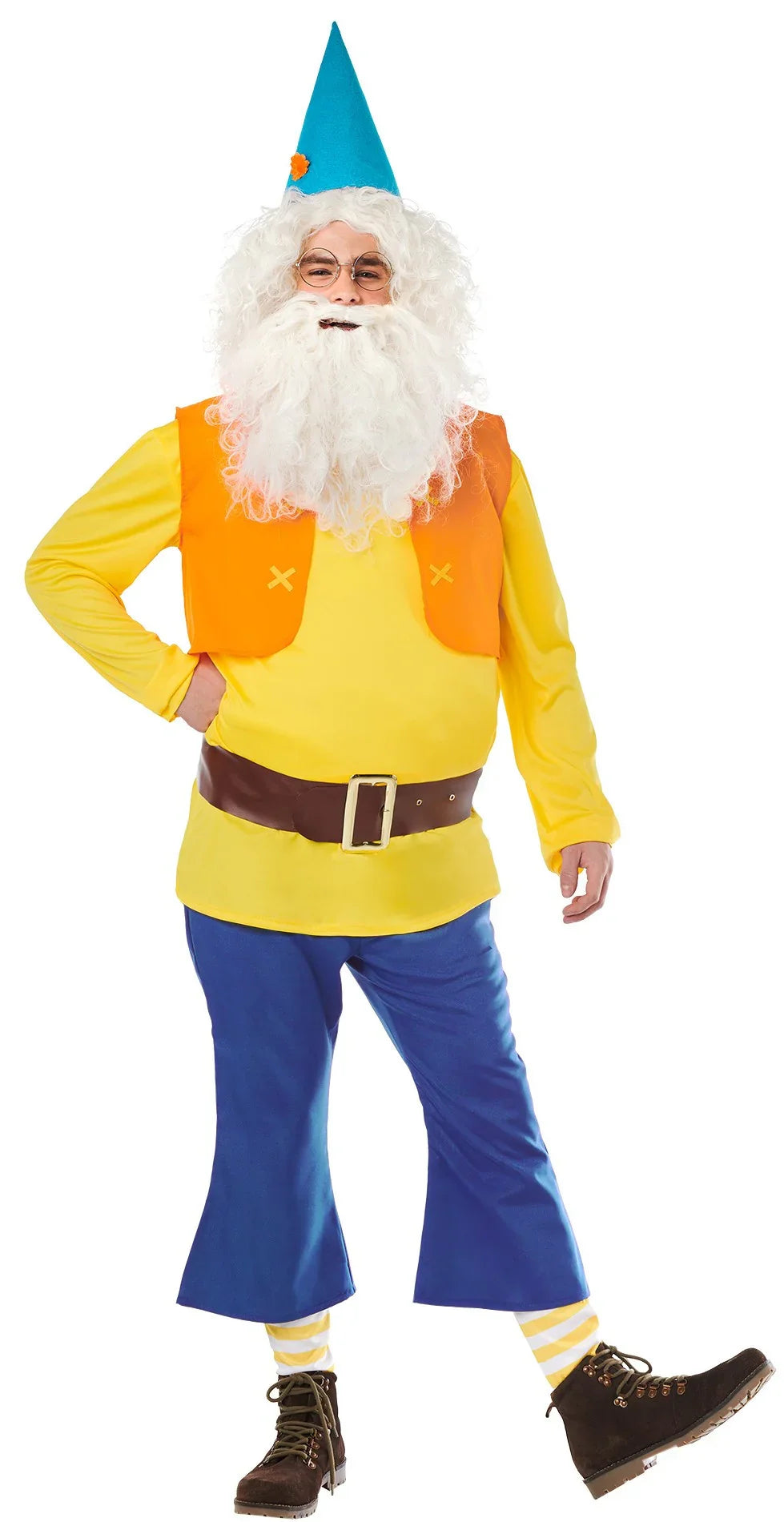 Disfraz de Enanito Amarillo para Adulto Duendes, Hadas y Elfos Kimokawaii