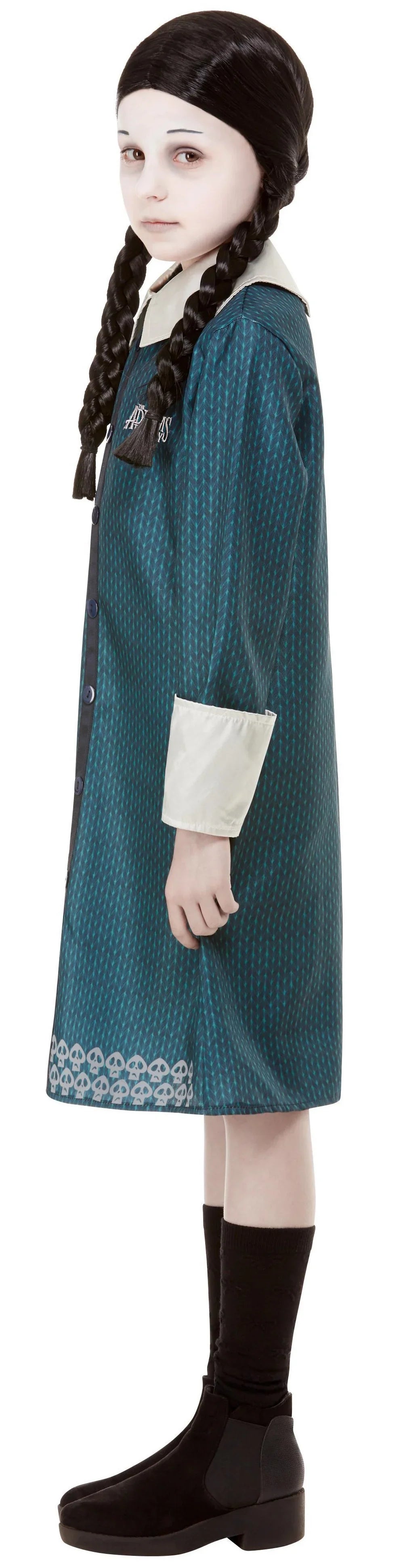 Disfraz de Miércoles Familia Addams para Niña Miércoles Addams Smiffys