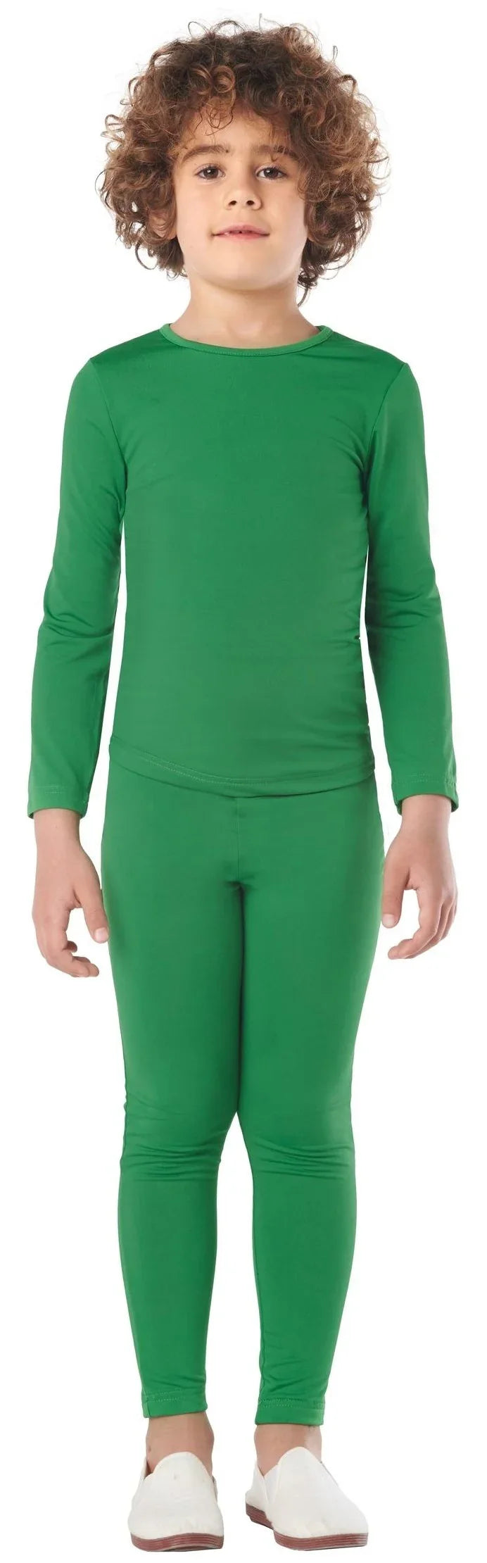 Malla Verde en Dos Piezas Infantil Mallas y Maillots Kimokawaii