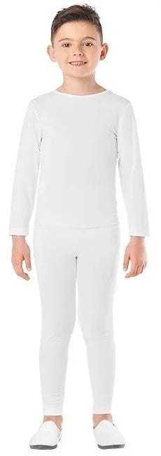 Malla Blanca en Dos Piezas Infantil Mallas y Maillots Kimokawaii