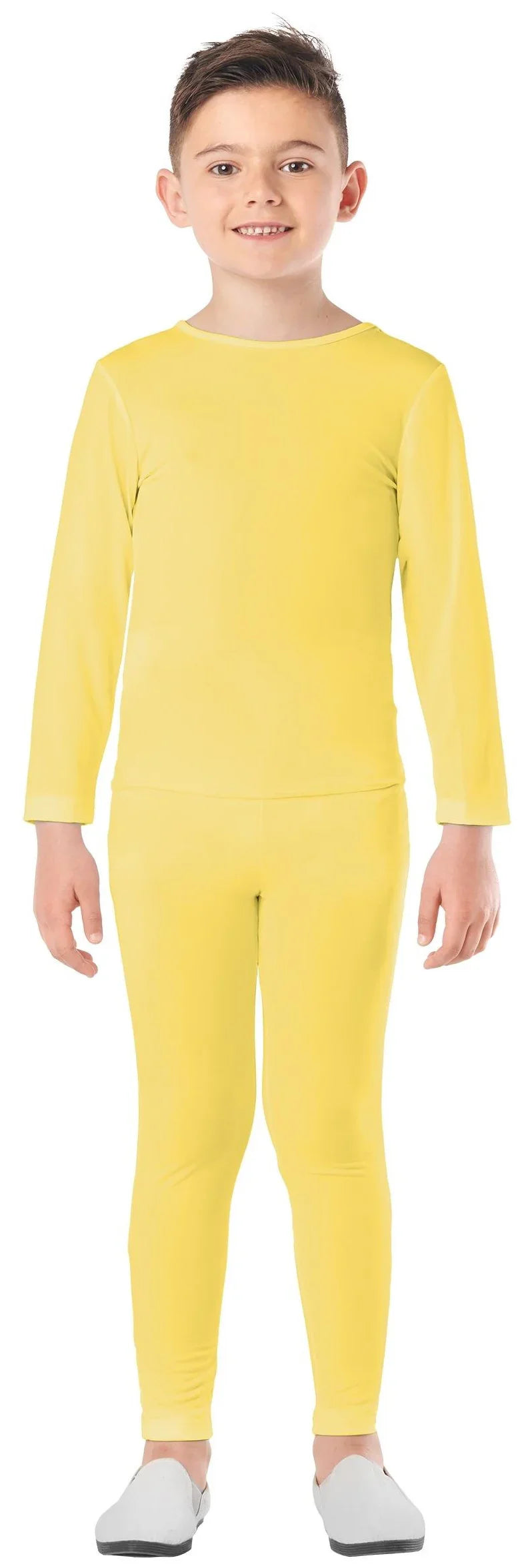 Malla Amarilla en Dos Piezas Infantil Mallas y Maillots Kimokawaii