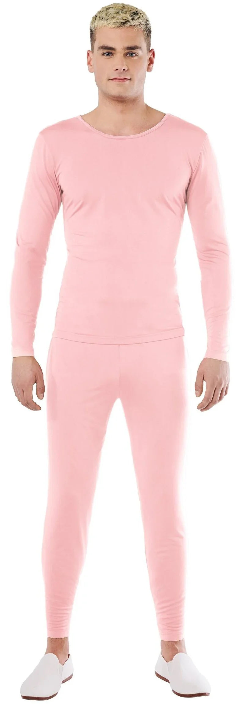 Malla Rosa en Dos Piezas para Hombre Mallas y Maillots Kimokawaii