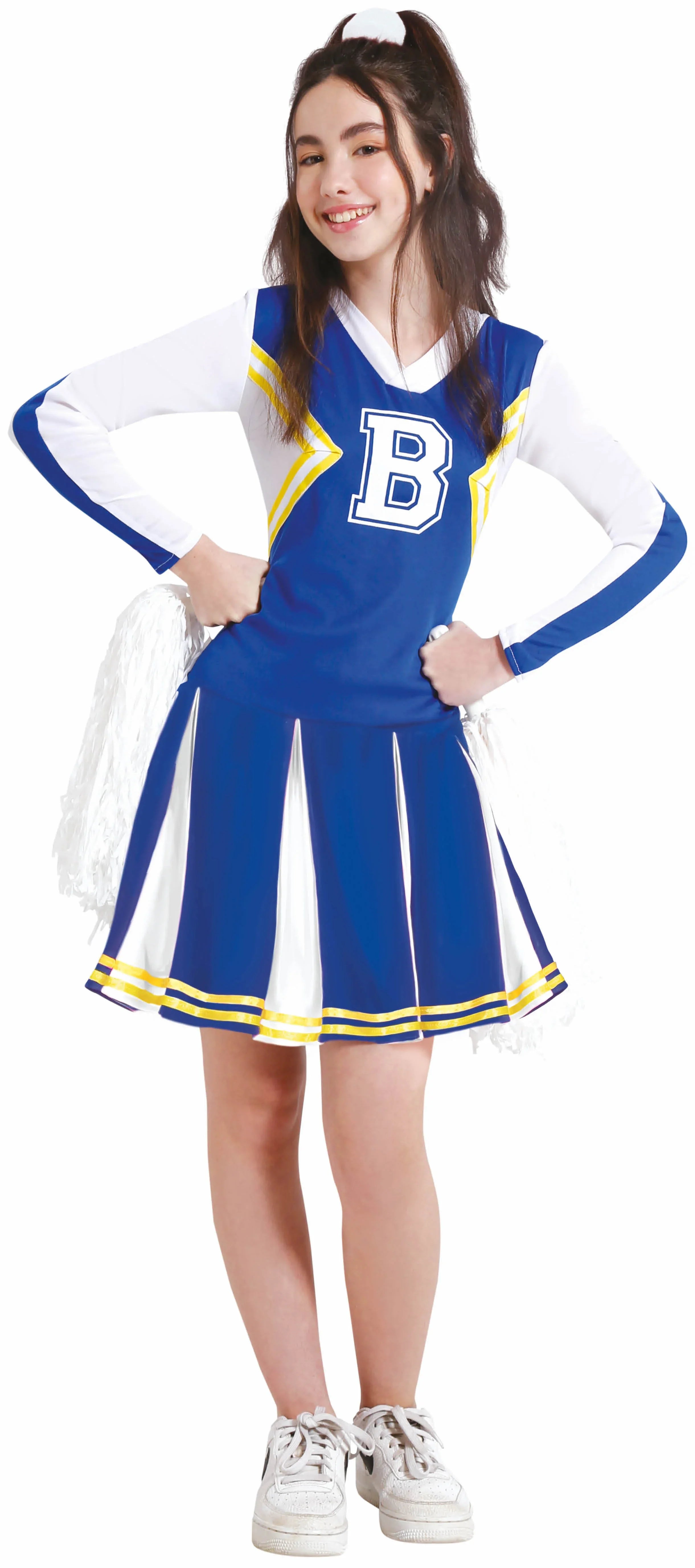 Disfraz de Animadora Azul y Blanco para Adulto Animadoras Guirca