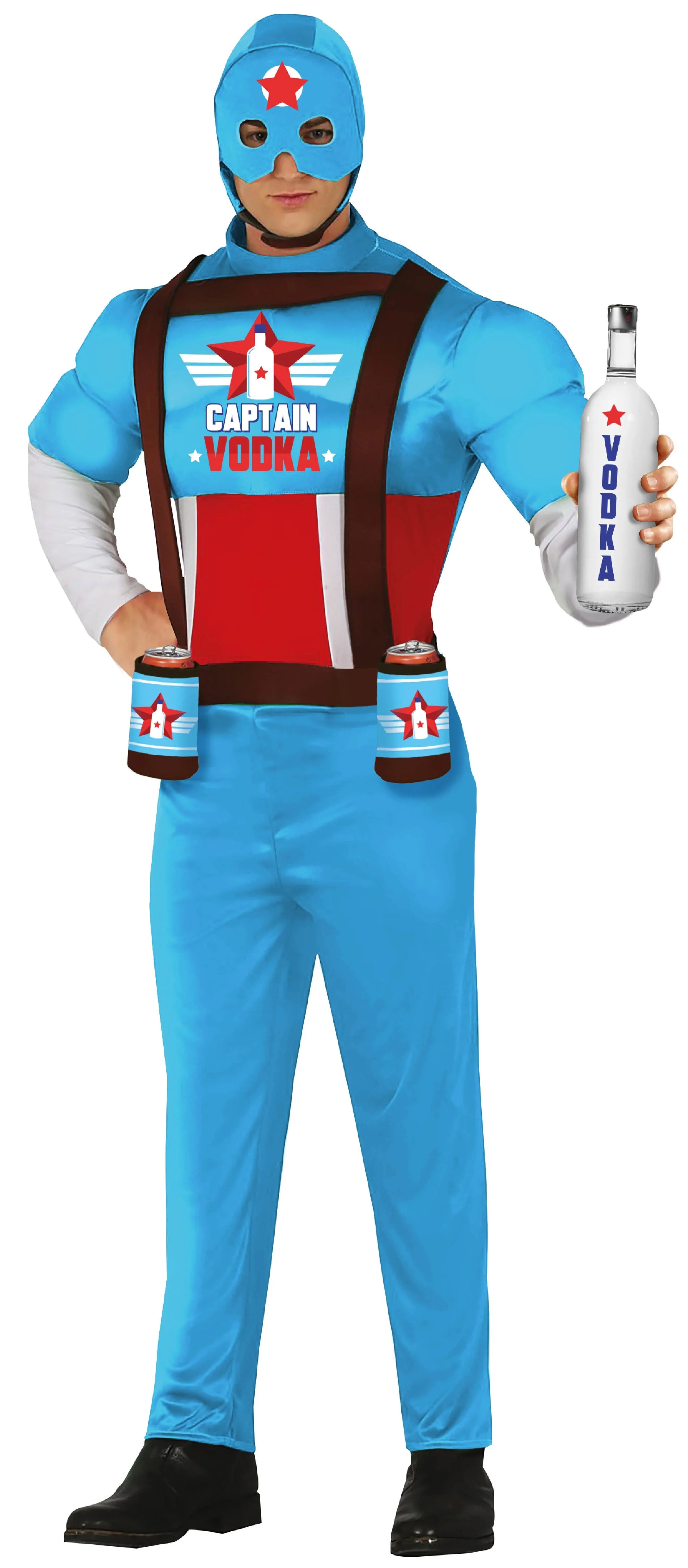 Disfraz de Capitán Vodka para Adulto Capitán América Guirca