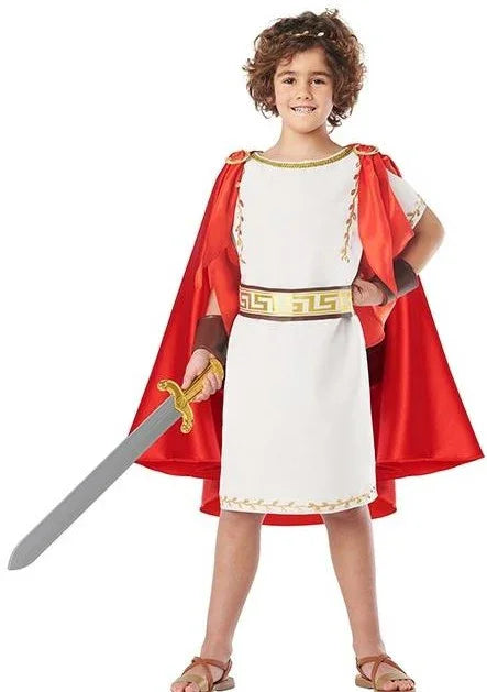 Disfraz de Emperador Romano con Capa Infantil Romanos Infantiles Kimokawaii