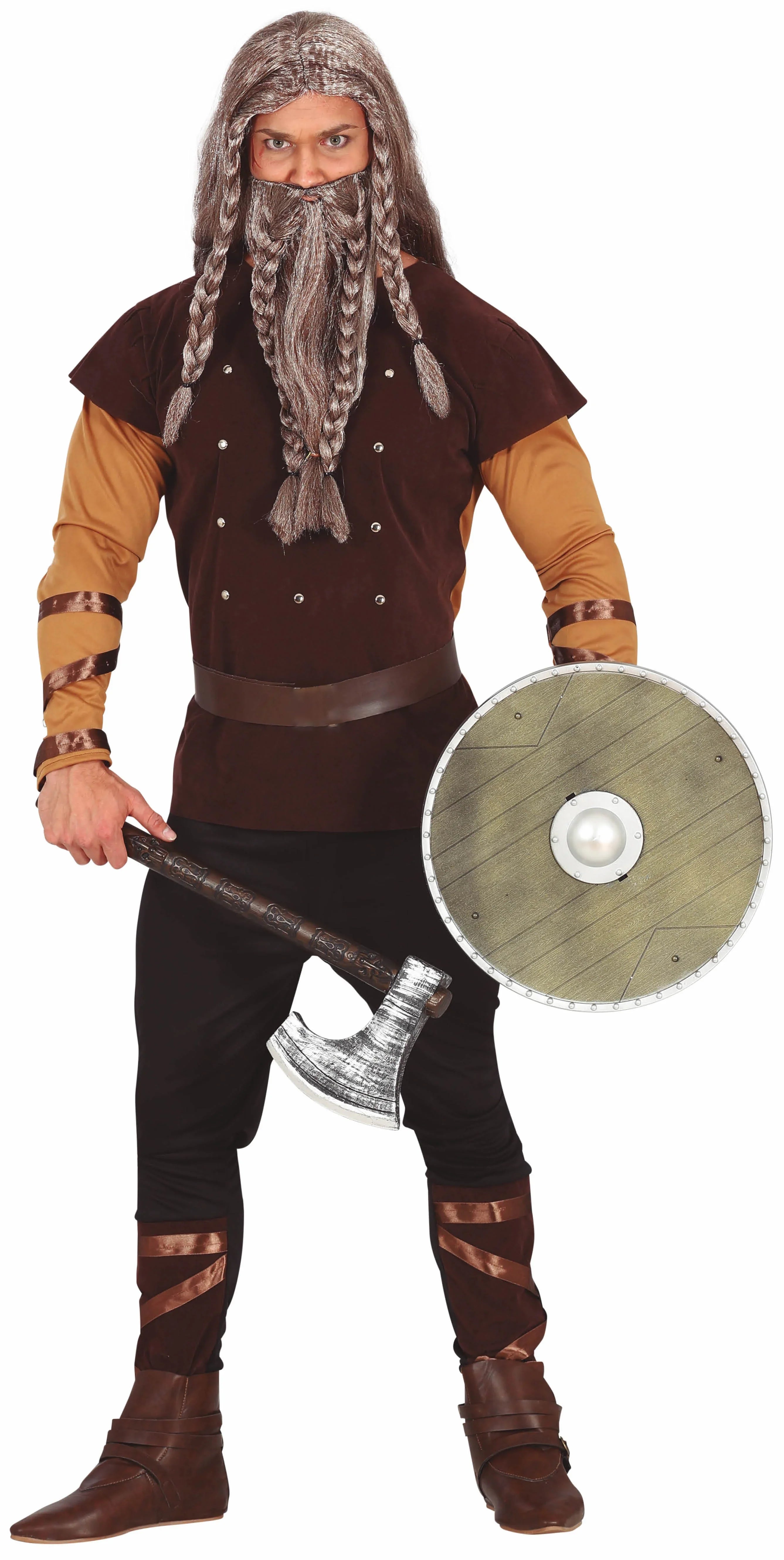 Disfraz de Vikingo Oscuro para Hombre Vikingos Guirca