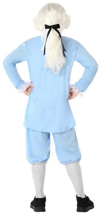 Disfraz de Cortesano Barroco Azul para Niño Veneciano y Época Atosa