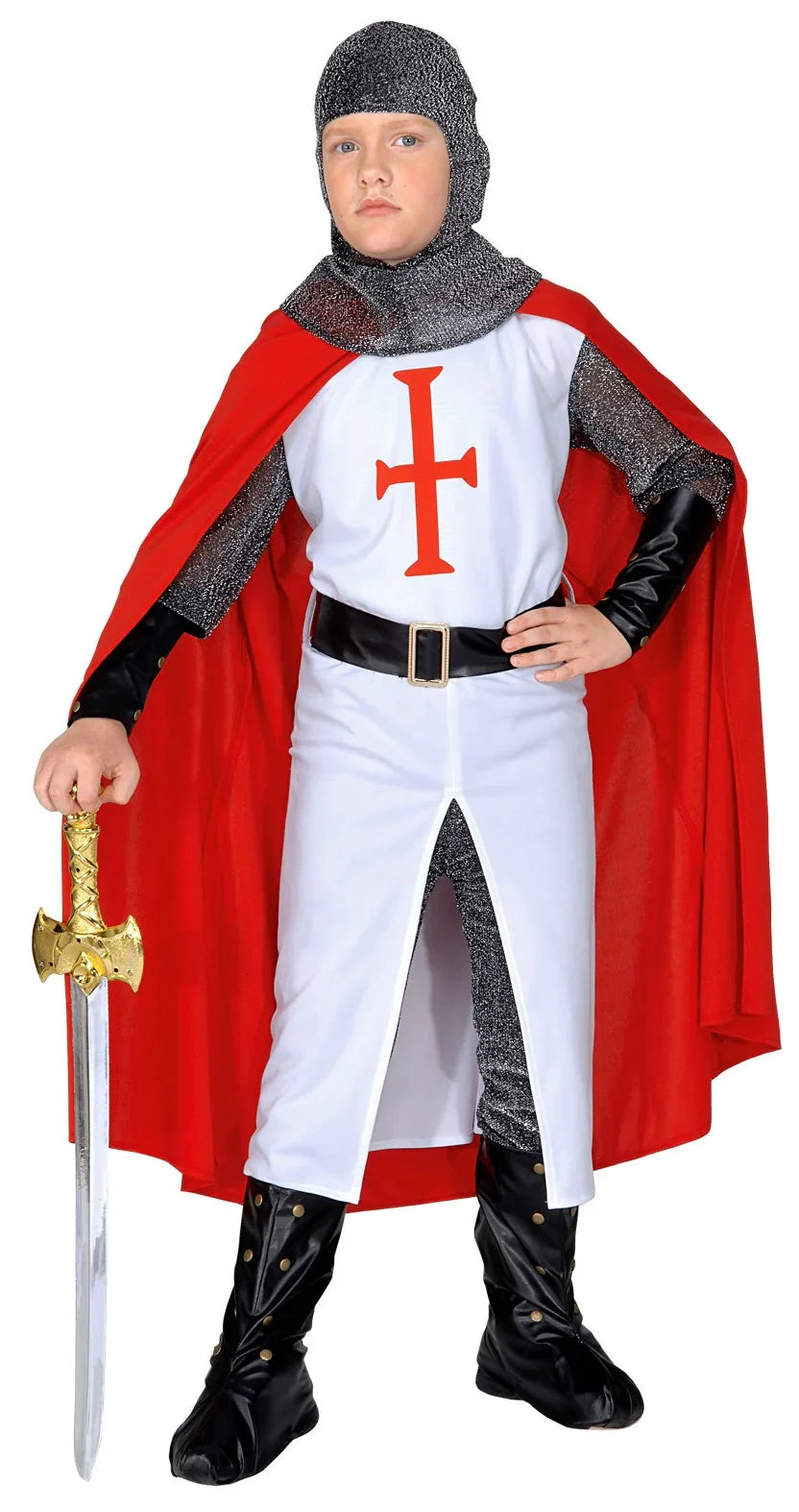 Disfraz de Templario Medieval Cruzado para Niño Medieval Infantiles Widmann