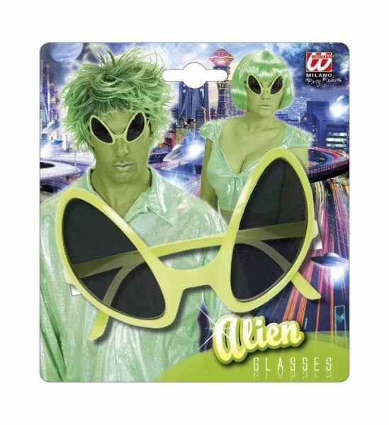Gafas de Alien en verde COMPLEMENTOS Widmann