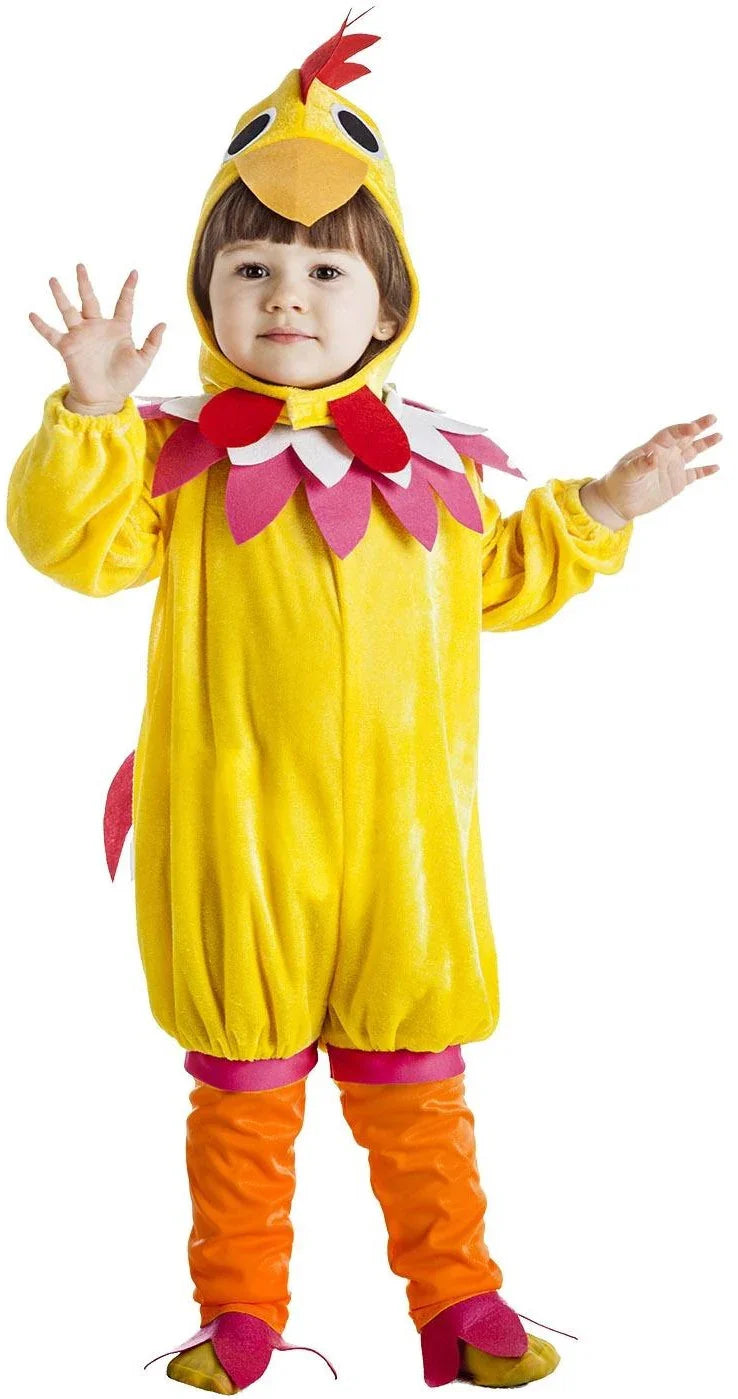 Disfraz de Gallina Infantil Pollo y Gallina Kimokawaii