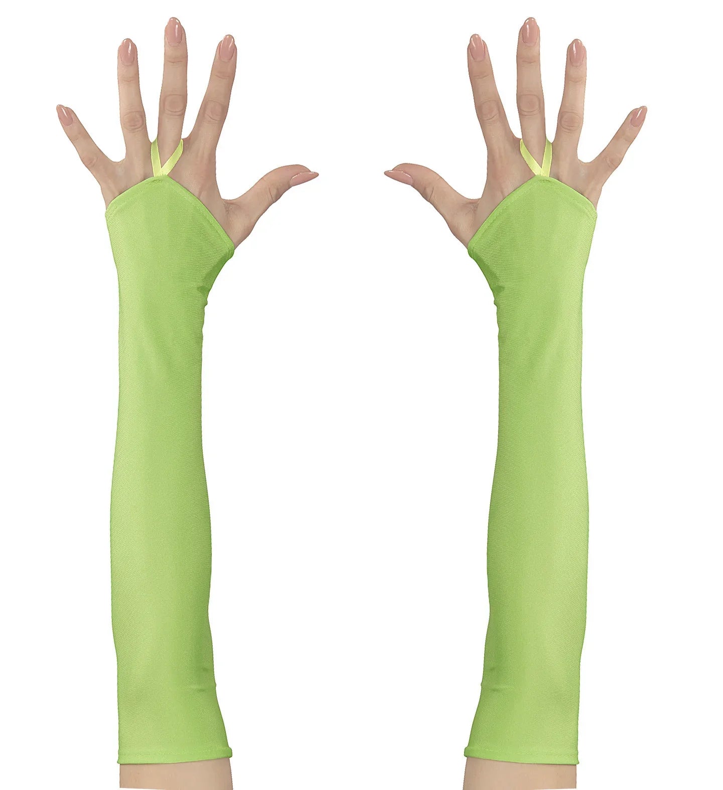 Guantes Verde Neón Largos sin Dedos Guantes Widmann