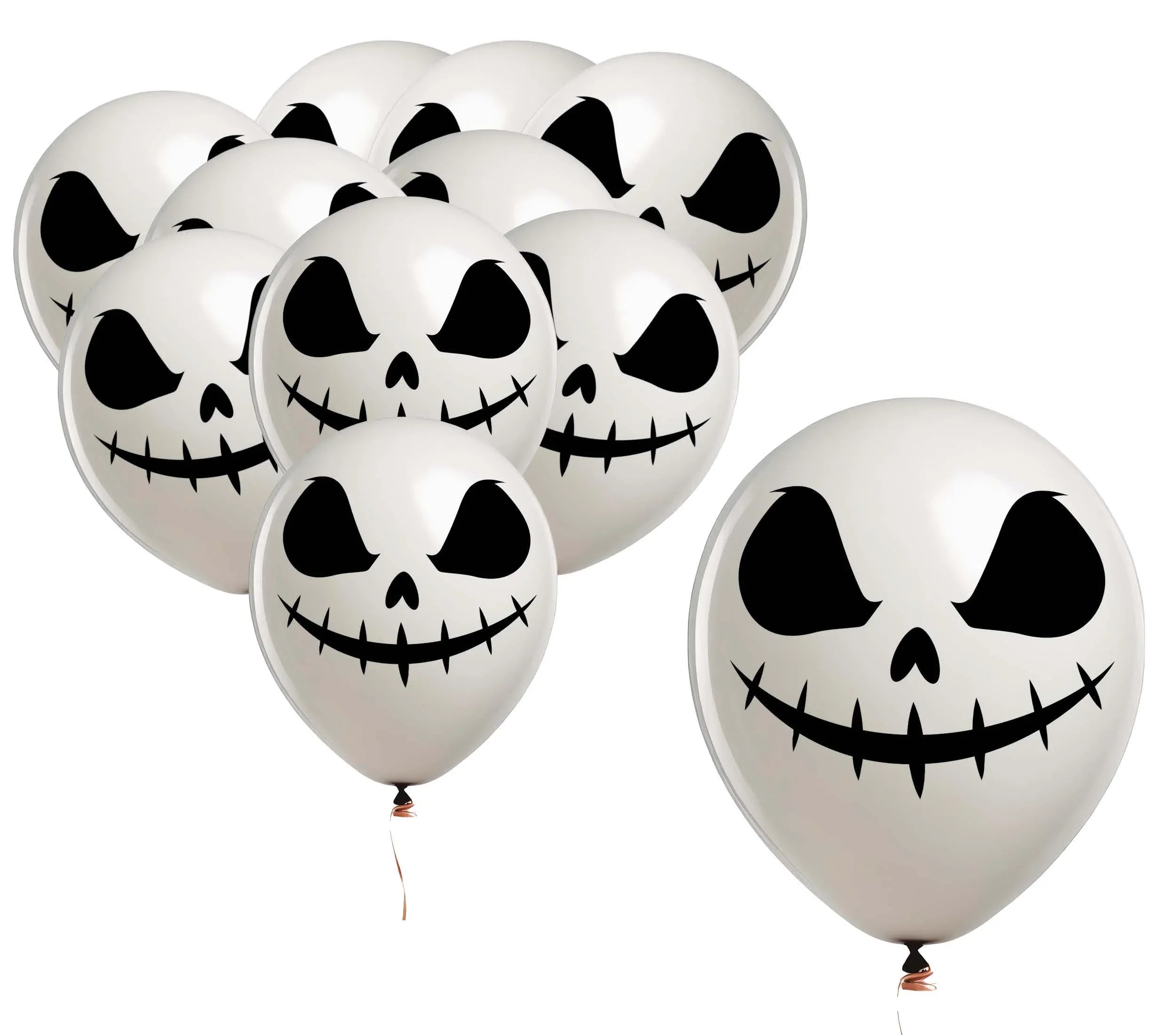 Pack de 10 Globos de Esqueleto Jack Skellington Globos de Halloween Guirca
