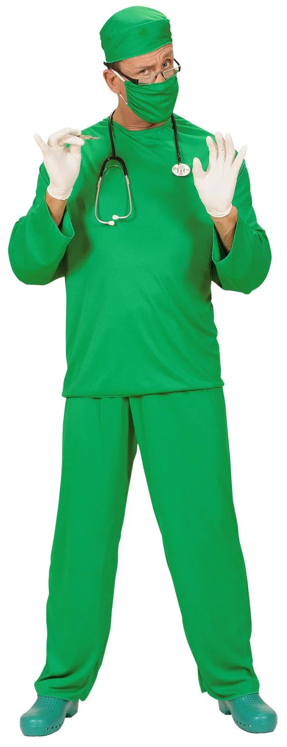 Disfraz de Cirujano Verde para Adulto Disfraces Baratos Widmann