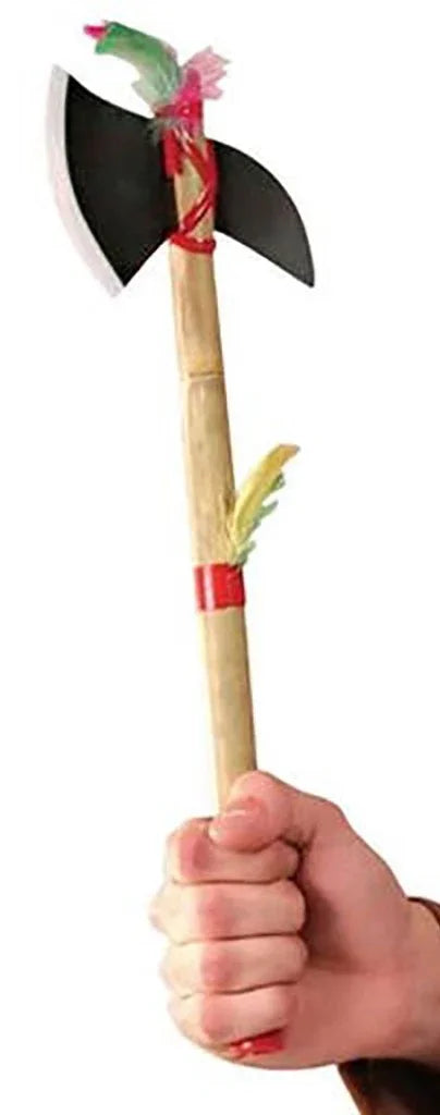 Hacha India Decorada con Plumas Complementos Indios EuroCarnavales