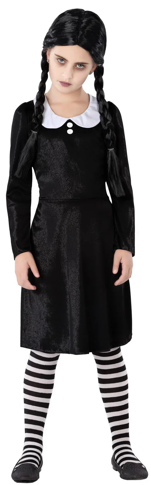 Disfraz de Miércoles Addams Infantil Familia Addams Atosa