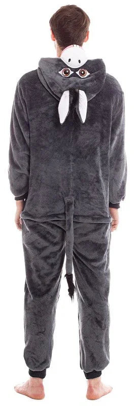 Disfraz de Burro Gris de Peluche para Adulto Burro y Mula Partilandia