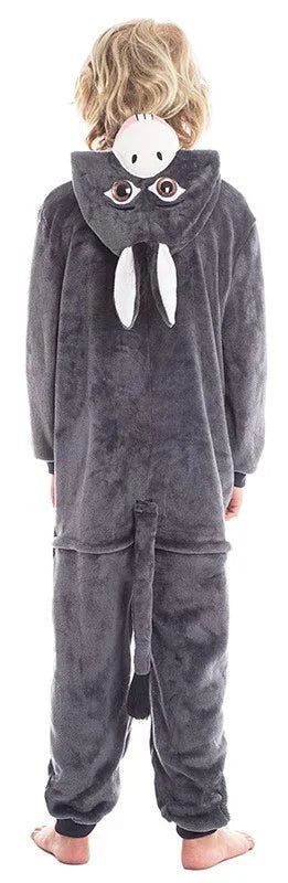 Disfraz de Burro Gris de Peluche Infantil Burro y Mula Partilandia