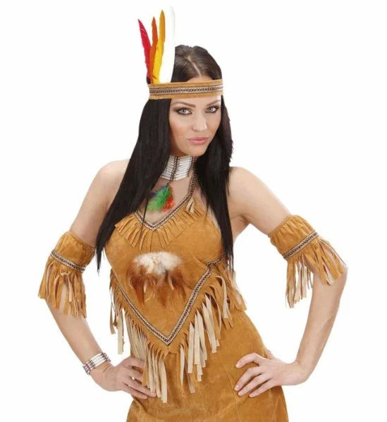 11 Plumas Indio en colores COMPLEMENTOS Widmann