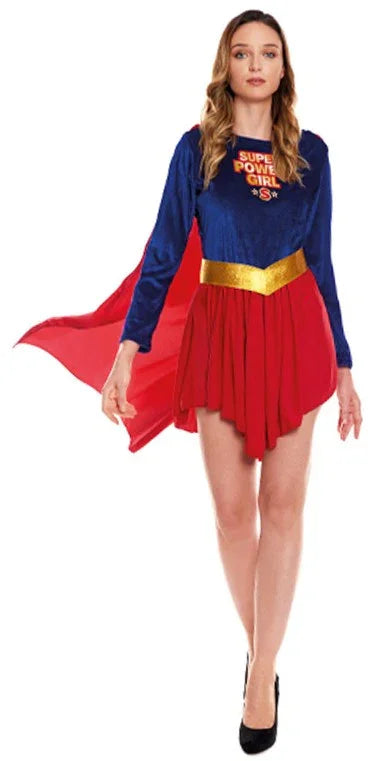 Disfraz de Superheroína de Krypton para Mujer Superman y Supergirl Partilandia