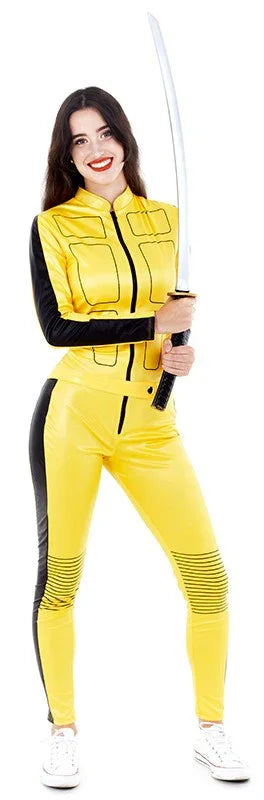 Dégusement Kll Bll The Brde - Blouson moto en cur jaune et