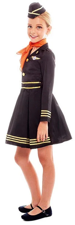 Disfraz de Azafata para Niña Azafatas Partilandia
