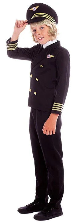 Disfraz de Piloto de Avión Comercial para Niño Pilotos y Aviadores Partilandia
