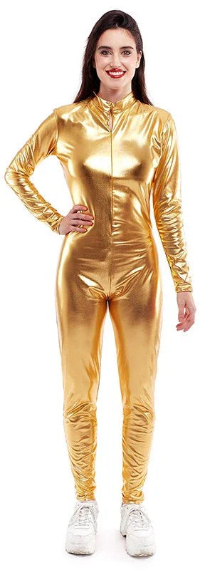 Malla Dorada Metalizada para Mujer Mallas y Maillots Partilandia