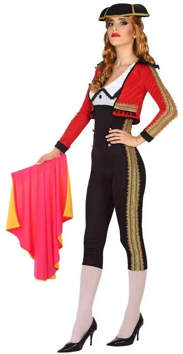 Disfraz de Torera Roja y Negra para Mujer Toreros Atosa